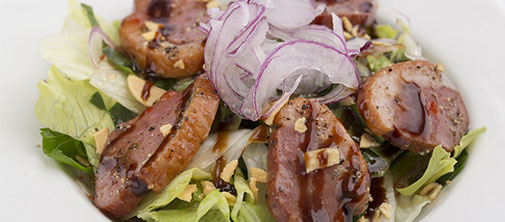 合鴨スモークのカルパッチョサラダ